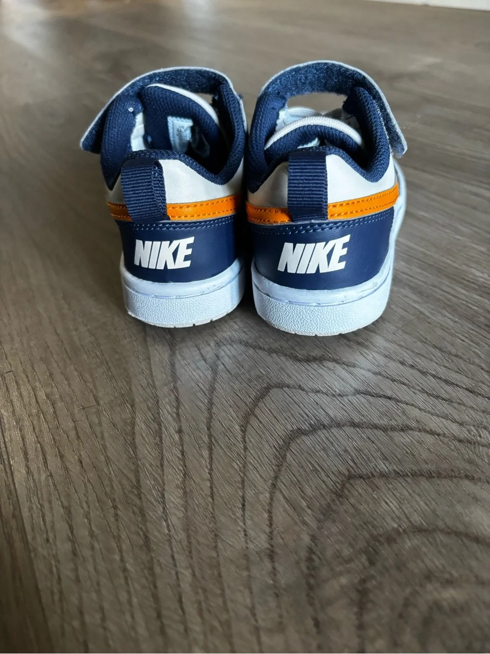 Nike Kids' Navy, White & Orange Low-Top Sneakers Size 11.5